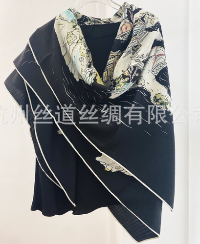 Sciarpa bandana stampa iceberg